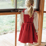 wirrawirra gender neutral newborn outfitbow suspender skirt cherry24 Winter  Dresses  Girls  New Arrivals  Skirts