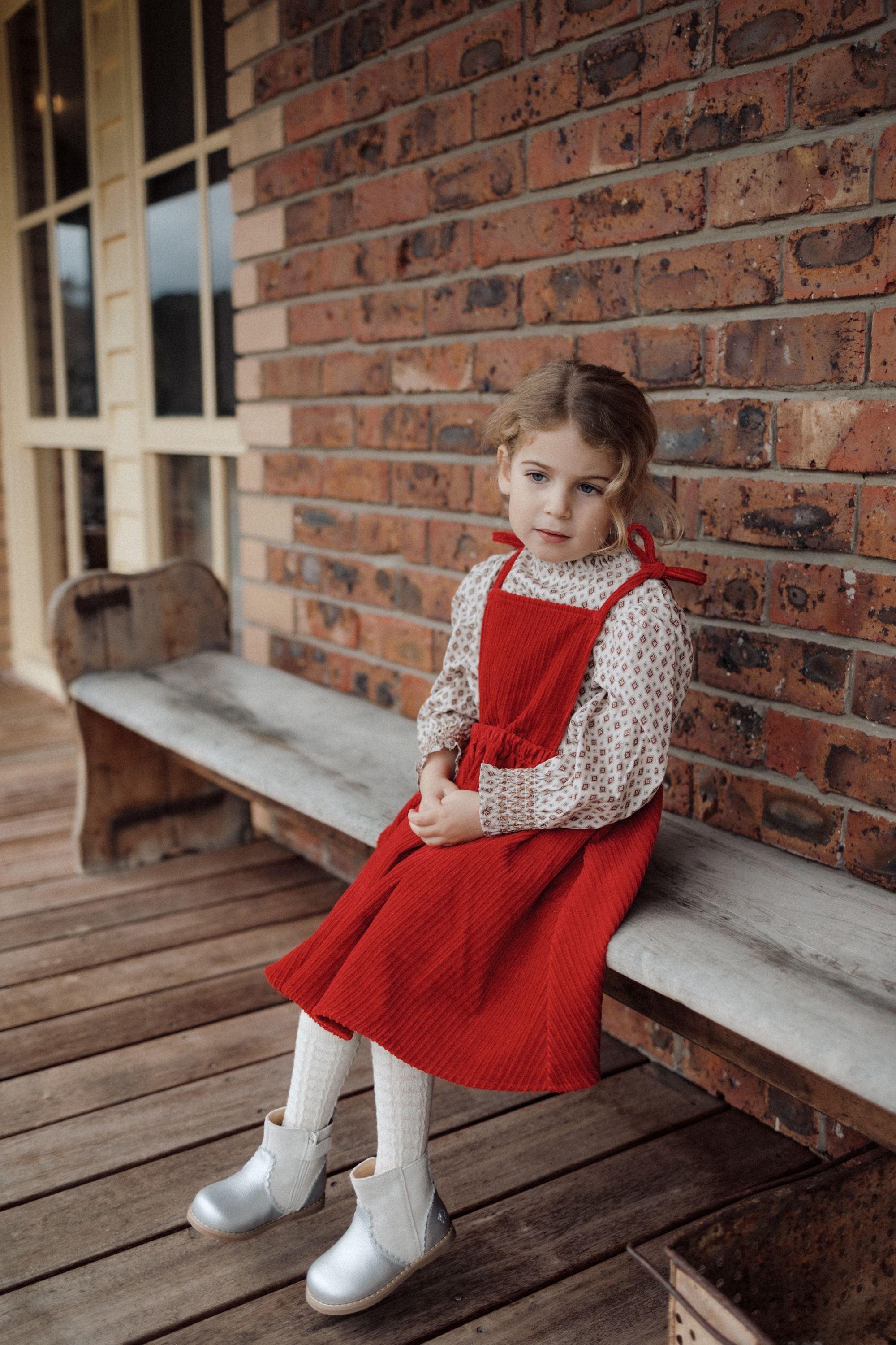 wirrawirra cute baby boy clothesbow suspender skirt cherry24 Winter  Dresses  Girls  New Arrivals  Skirts