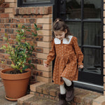 wirrawirra organic baby clothesfloral printed dress caramel24 Winter  Dresses  Girls  New Arrivals  Skirts