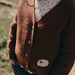 wirrawirra boy clothes knit cardigan amber brown 23 Winter Girls New Arrivals Sweaters Tops Cardigans Boys