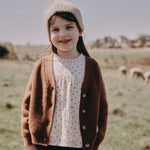 wirrawirra childrens store knit cardigan amber brown 23 Winter Girls New Arrivals Sweaters Tops Cardigans Boys