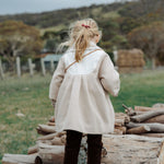 wirrawirra organic baby clothesquilted coat oatmeal24 Winter  Gilets  Girls  Jackets  New Arrivals