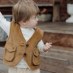 wirrawirra newborn outfitreversible sleeveless beige24 Winter  Boys  Gilets  Girls  Jackets  New Arrivals