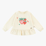 wirrawirra baby clothes strawberry sweatshirt strawberry 24 Spring Girls New Arrivals Sweatshirts