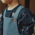 wirrawirra organic infant clothes tencel denim overalls denim blue 24 Spring Boys Girls Jumpsuit New Arrivals