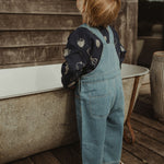 wirrawirra baby dress tencel denim overalls denim blue 24 Spring Boys Girls Jumpsuit New Arrivals