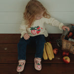 wirrawirra organic baby clothes strawberry sweatshirt strawberry 24 Spring Girls New Arrivals Sweatshirts